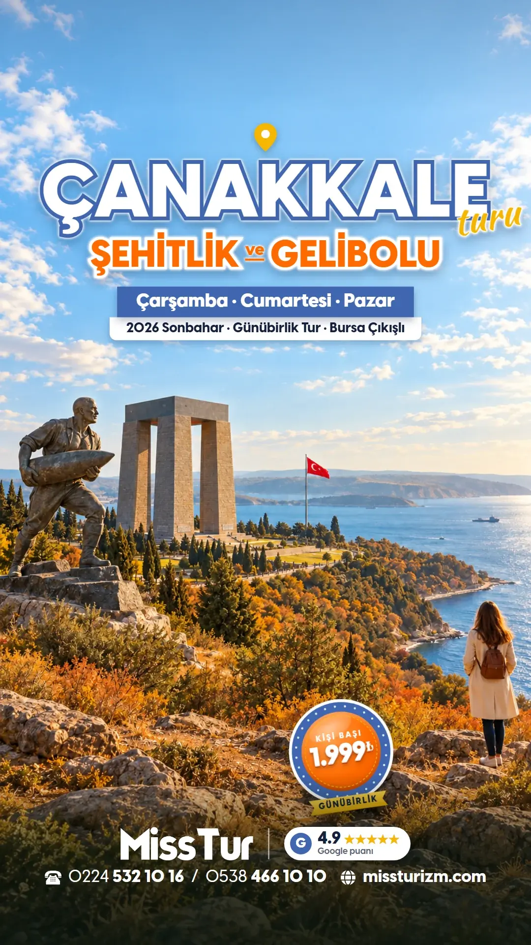 Çanakkale Bursa Çıkışlı
